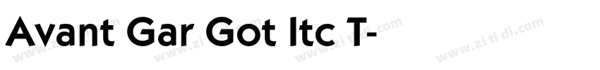Avant Gar Got Itc T字体转换